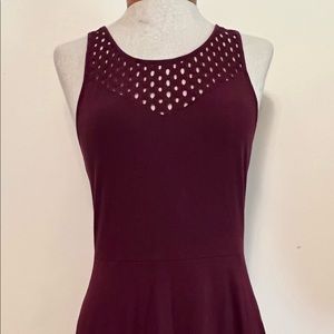 Aeropostale burgundy skater tank dress
